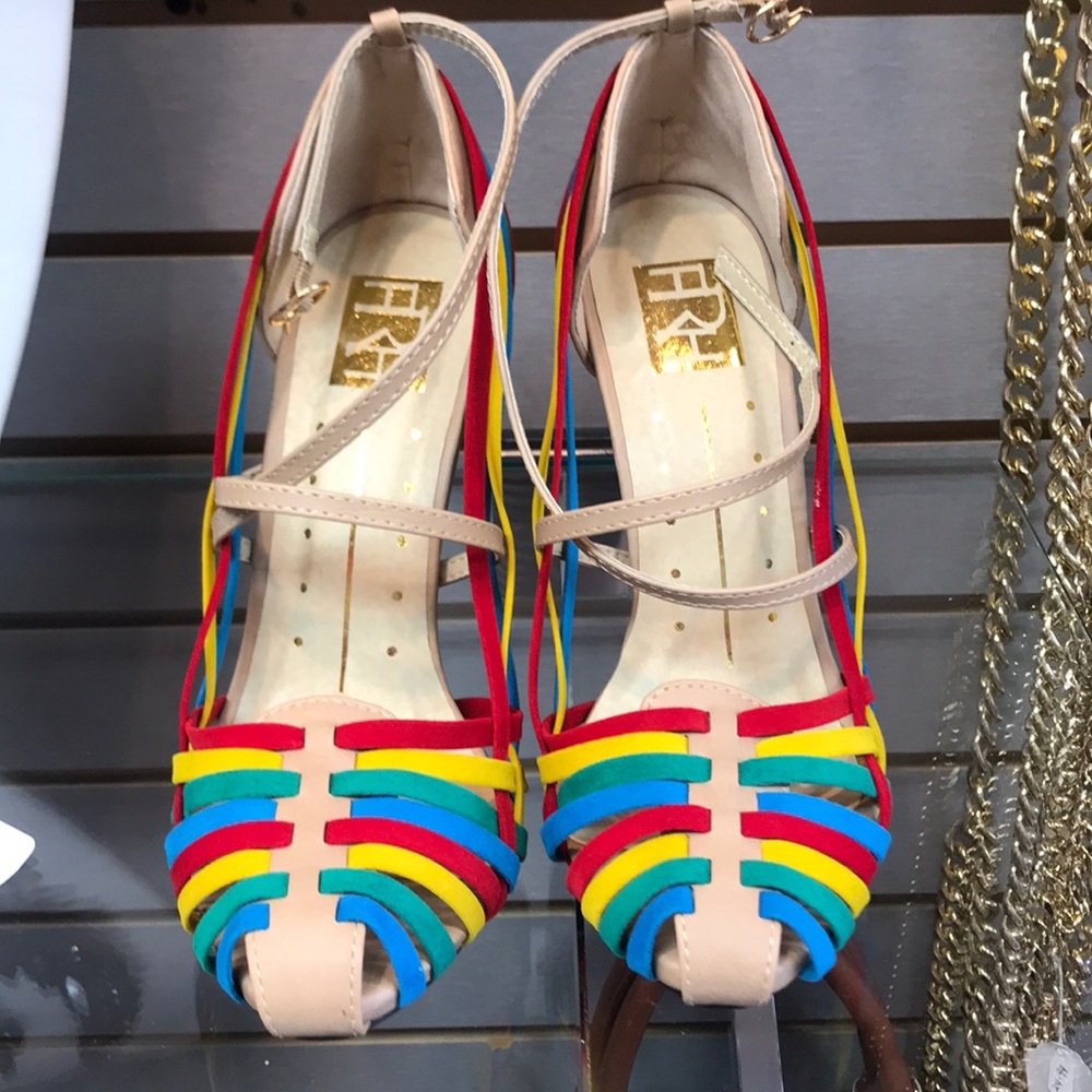 Strappy Rainbow Heels